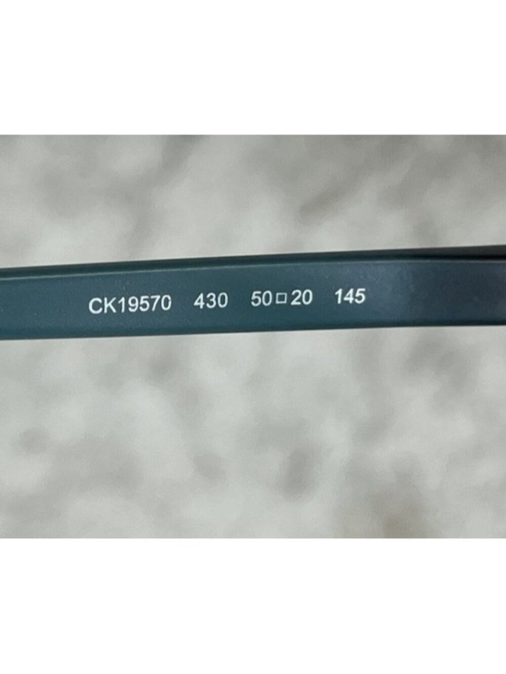 Calvin Klein CK19570 430 Round Teal Blue Clear Eyeglasses Frames Italy 50-20-145 - Picture 7 of 8